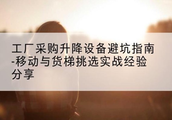 新宾移动式升降机怎么选-工厂采购升降设备避坑指南-移动与货梯挑选实战经验分享