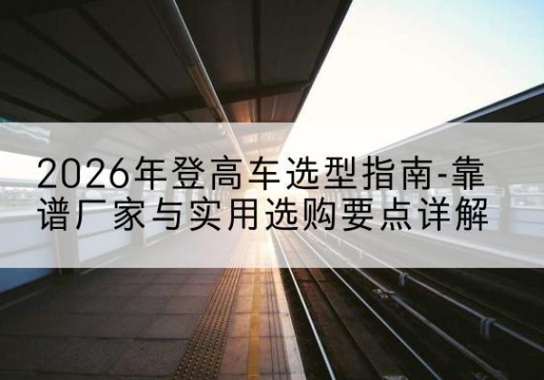 新宾登高车厂家推荐-2026年登高车选型指南-靠谱厂家与实用选购要点详解
